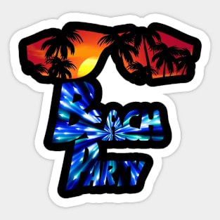 Beach Party Sticker